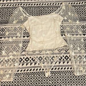 Gold star bodysuit